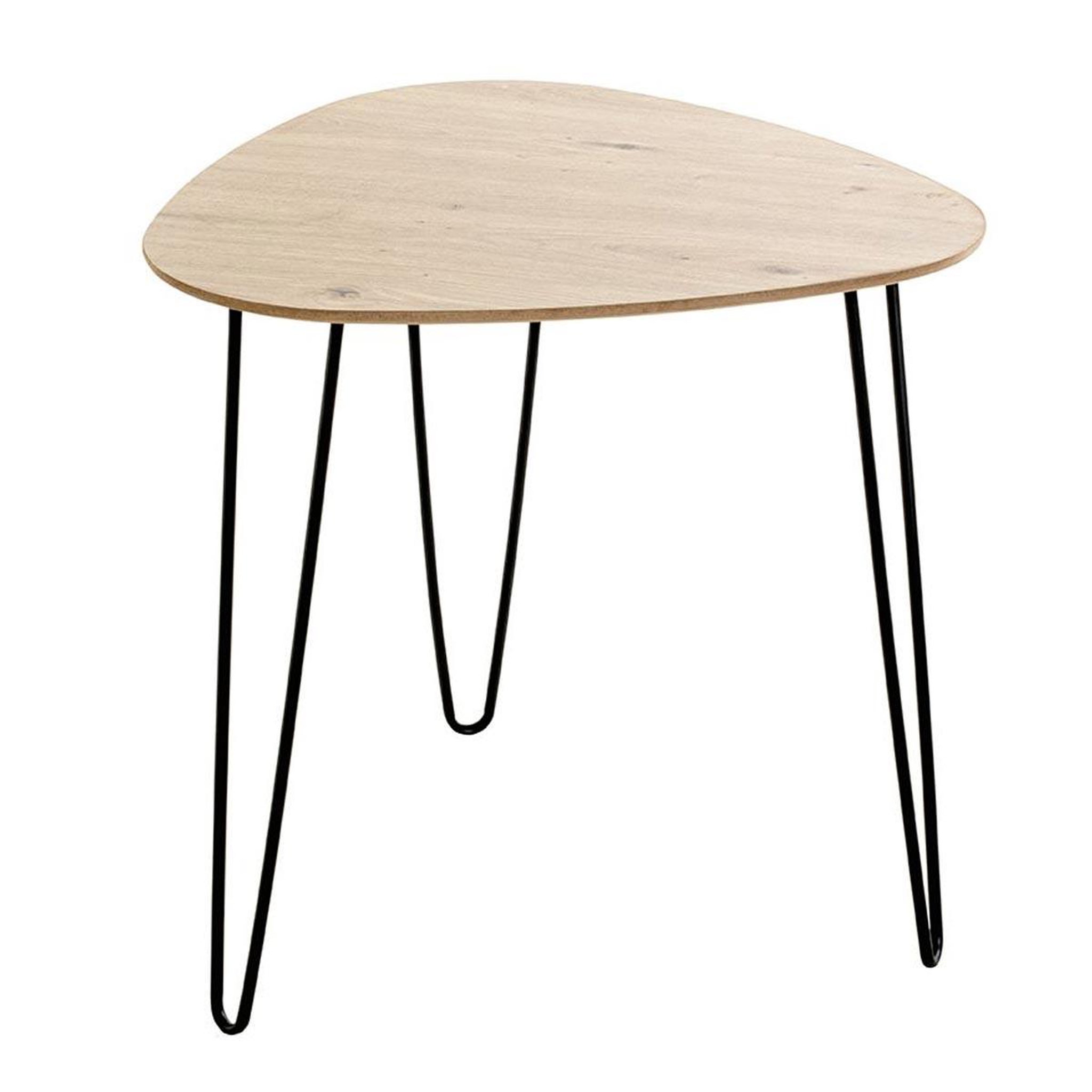 Paris Prix Table d'appoint design  brady  48cm naturel & noir