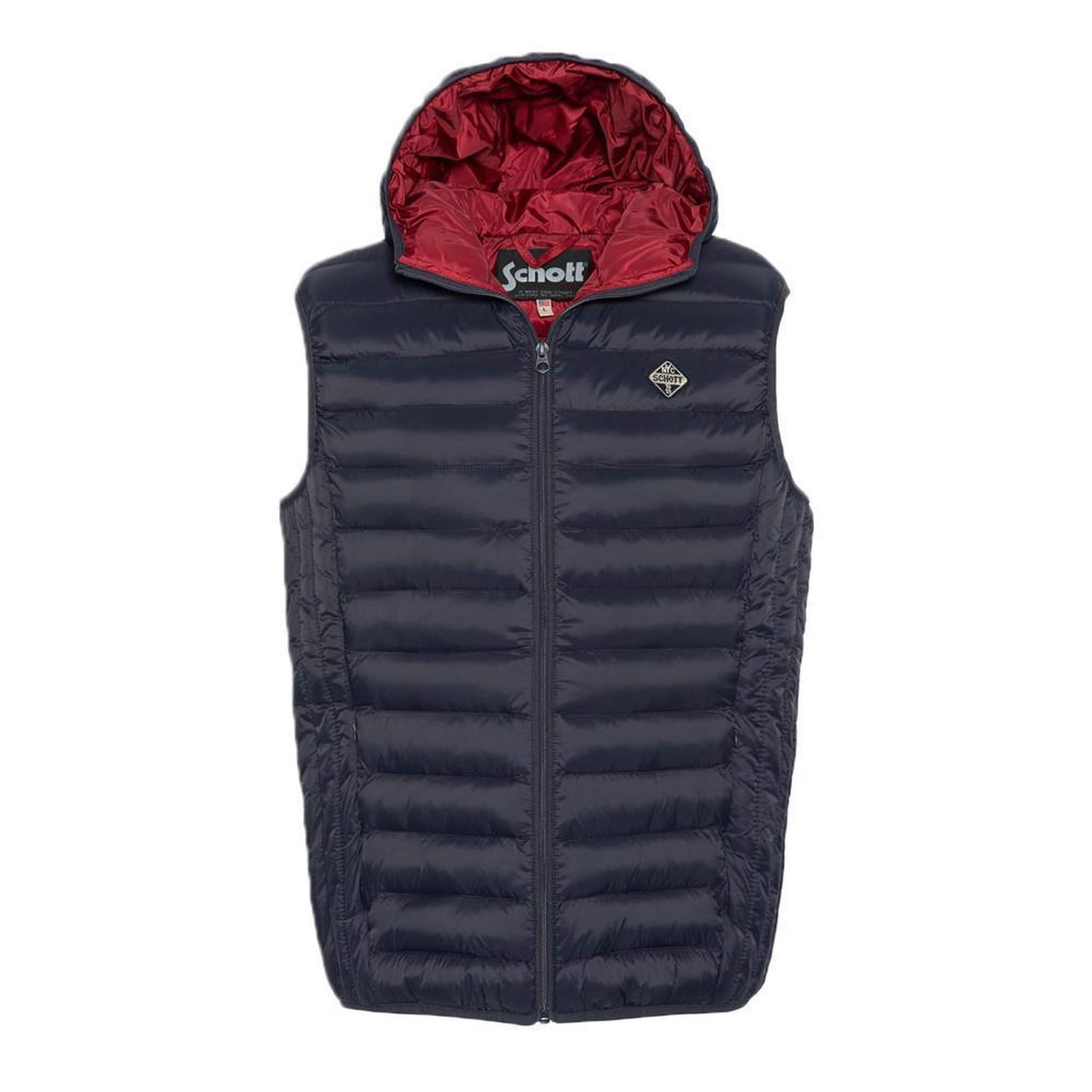 Voir la diapositive 1 : Schott Doudoune Marine Homme Schott 022