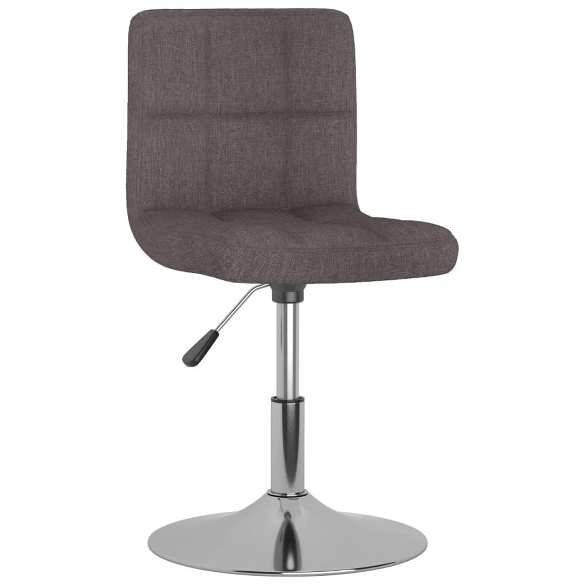 Voir la diapositive 3 : VIDAXL Chaises pivotantes a manger lot de 2 taupe tissu