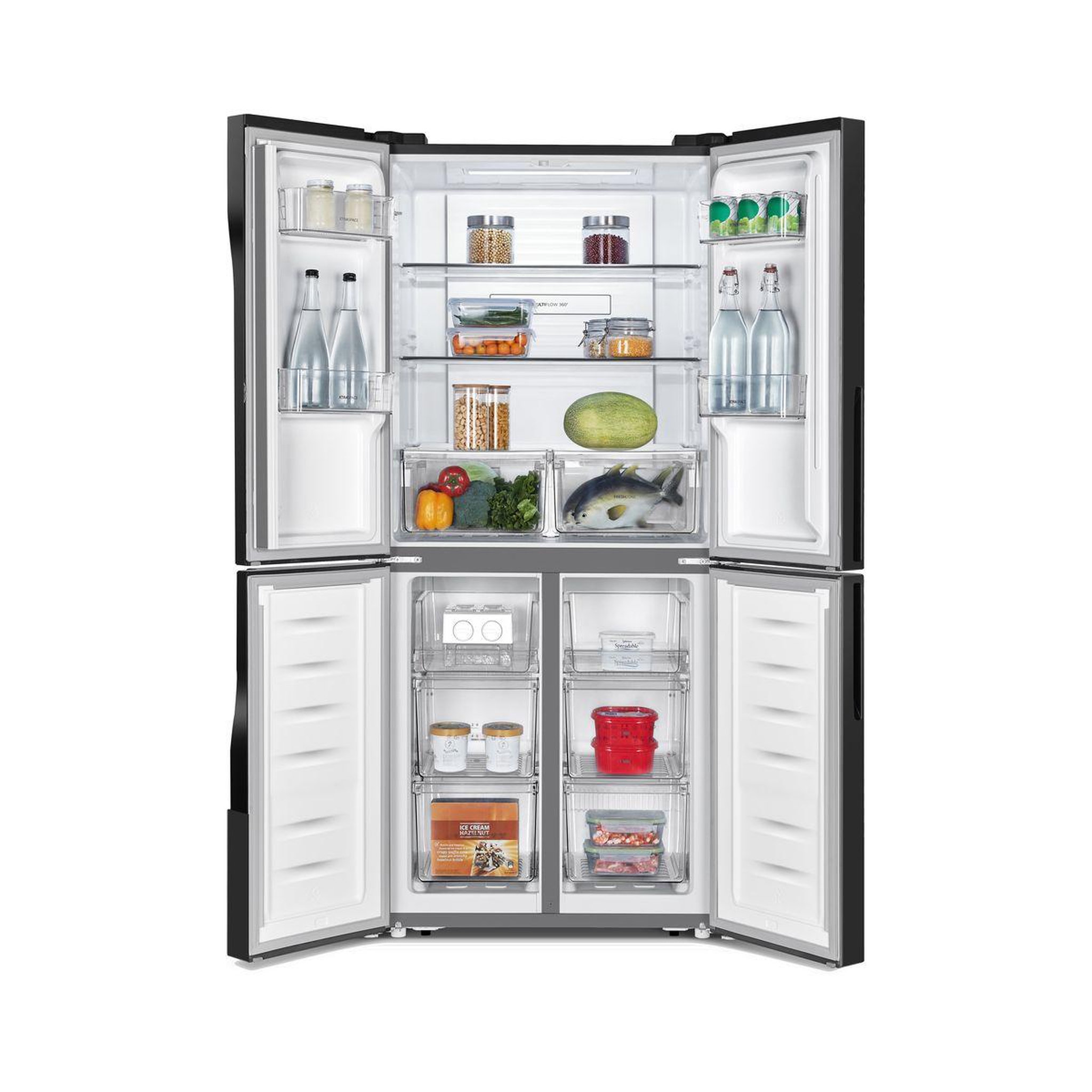 Voir la diapositive 2 : GORENJE Réfrigérateur multi portes NRM818EMB