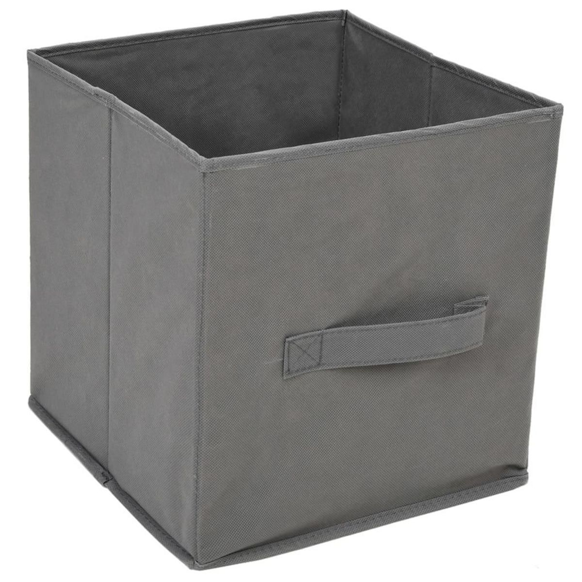VIDAXL Armoire de rangement 3 tiroirs en tissu Gris 34x34x101 cm Acier