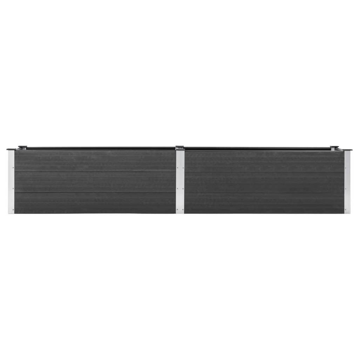 VIDAXL Lit sureleve de jardin 200x50x54 cm WPC Gris