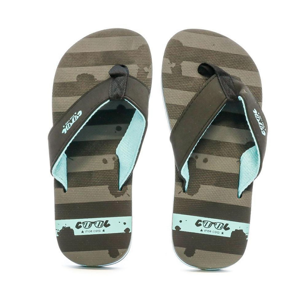 COOL SHOE Tongs Noire/e Garçon Cool Shoe Zinc