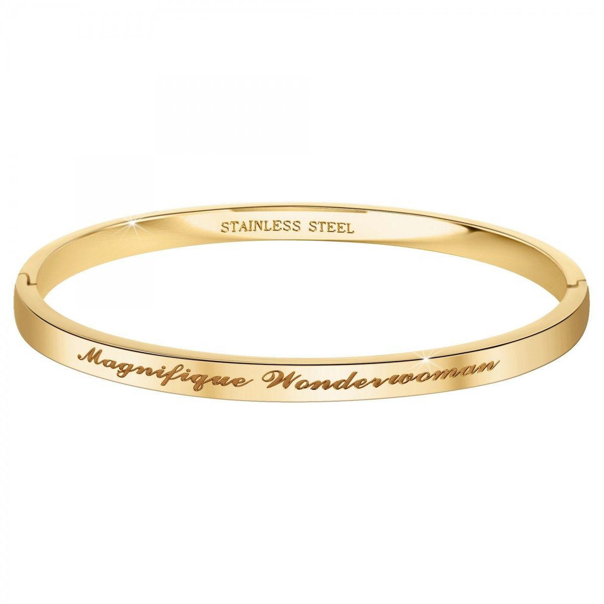SC CRYSTAL Magnifique Wonderwoman - Bracelet SC Crystal en Acier Finement doré