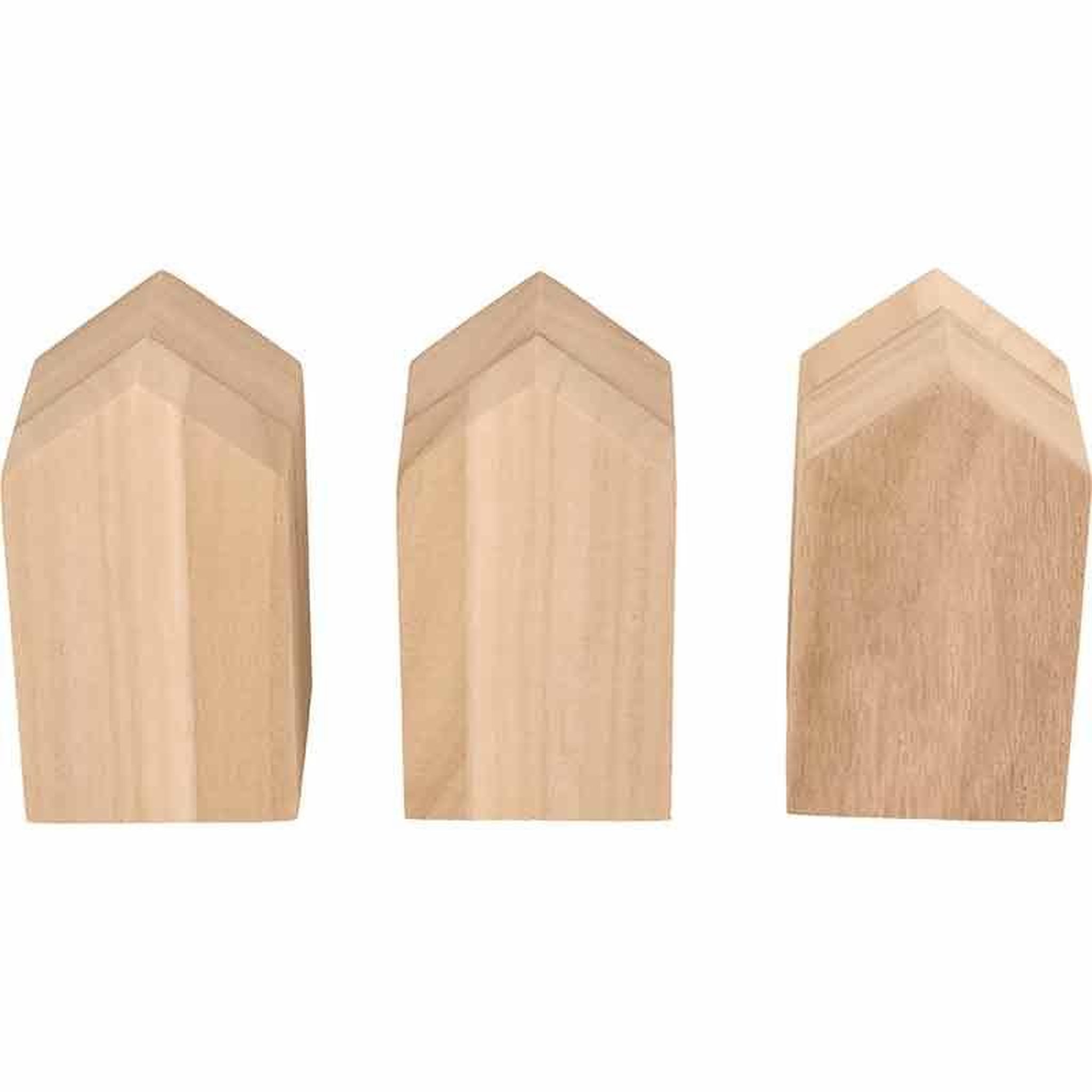 Voir la diapositive 5 : Artemio 8 maisons en bois avec plateau - 24 x 18 x 5,5 cm