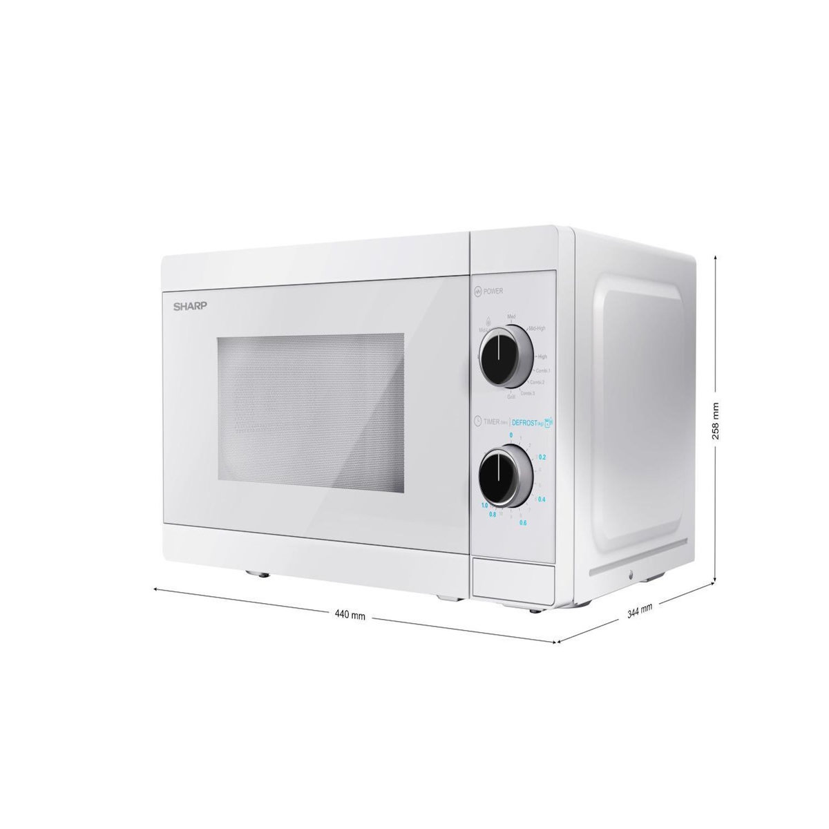 Sharp Four à micro-ondes avec gril Sharp YC-MG01E-C 20 L 800 W Blanc