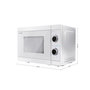 Voir la diapositive 3 : Sharp Four à micro-ondes avec gril Sharp YC-MG01E-C 20 L 800 W Blanc