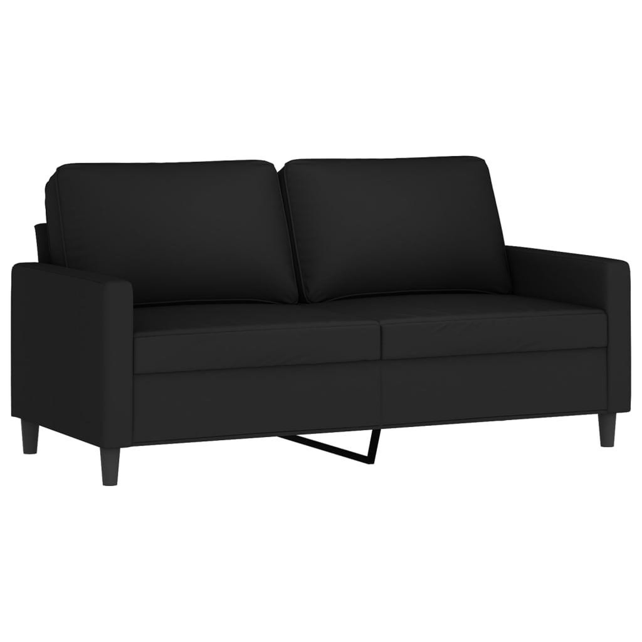 Voir la diapositive 4 : VIDAXL Ensemble de canapes 2 pcs avec coussins Noir Velours