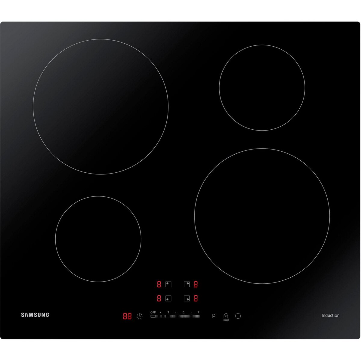 Samsung Table de cuisson à induction 7.2kw 4 foyers noir - nz64m3707ak