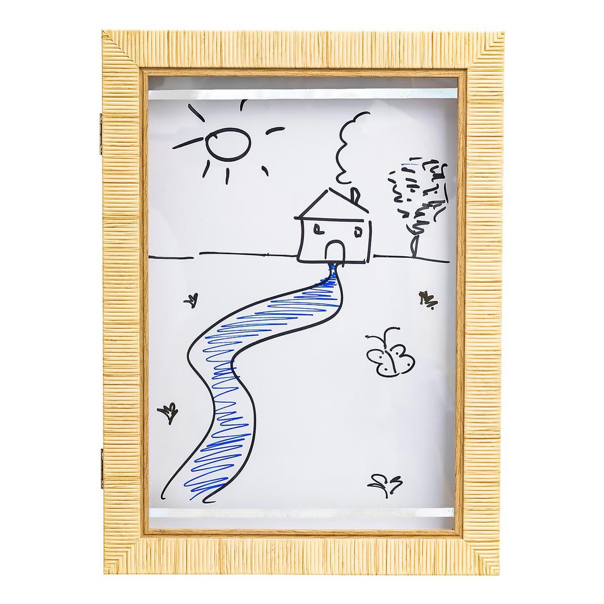 Voir la diapositive 2 : Atmosphera Kids Cadre à dessins a4  théa  24x33cm naturel