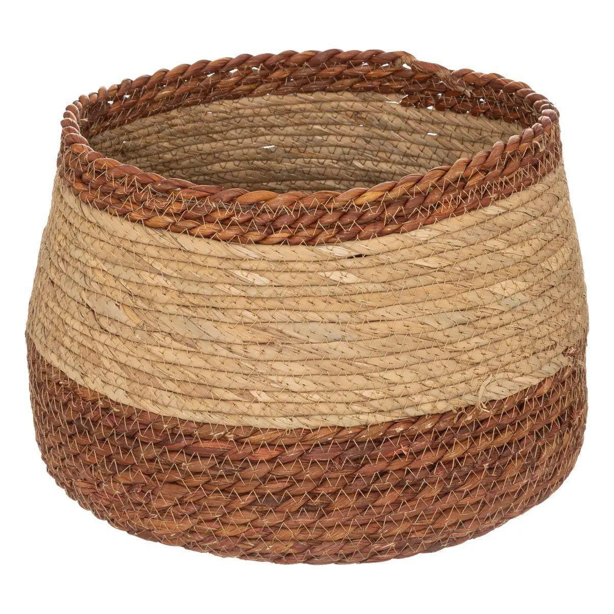 Voir la diapositive 2 : ATMOSPHERA Lot de 2 Paniers Déco  Lena  38cm Naturel