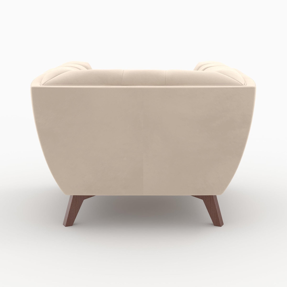 Rendez vous déco Ensemble canapé et fauteuil en velours beige 4 places-Mona