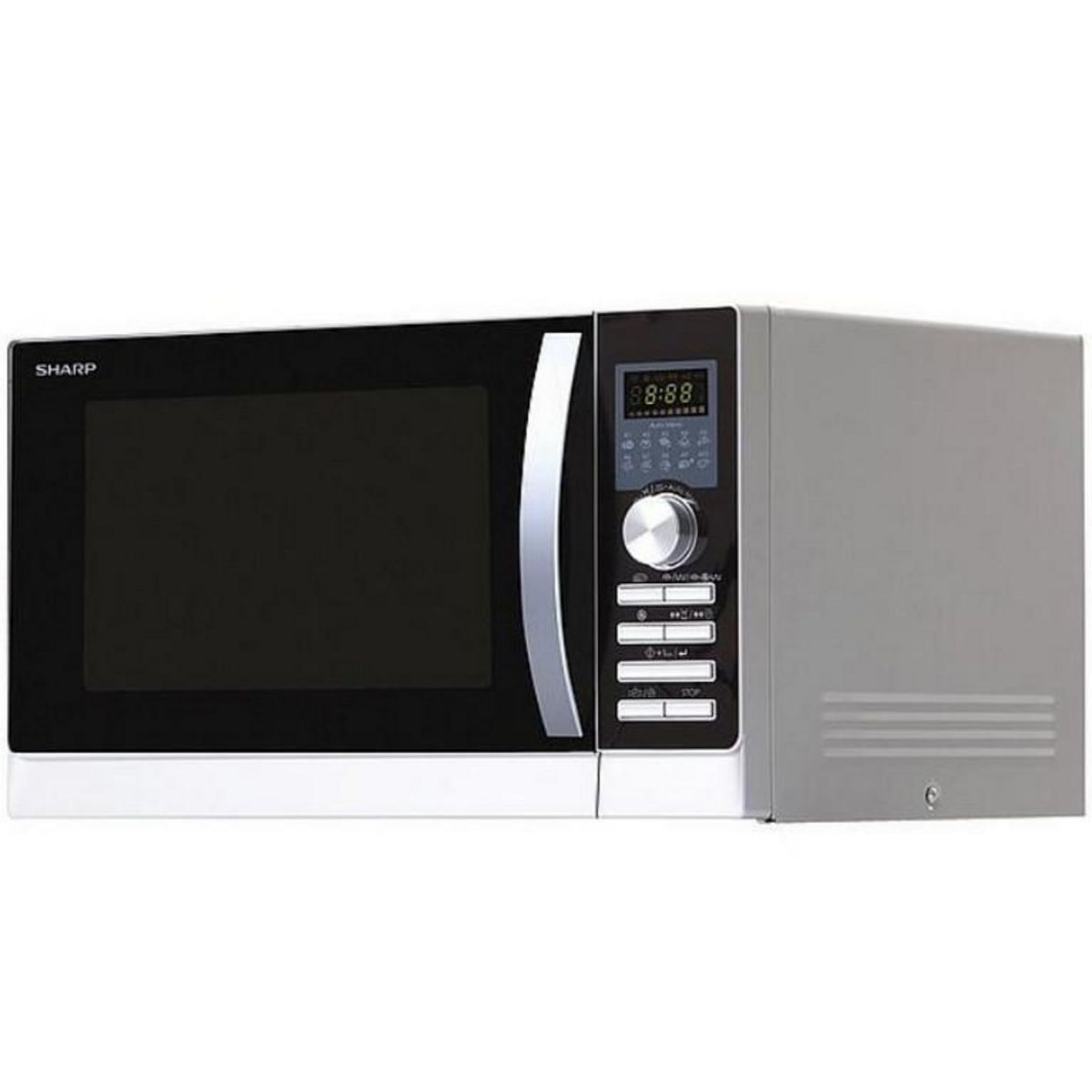 Sharp Micro-ondes + grill 25l 900w silver - r843inw