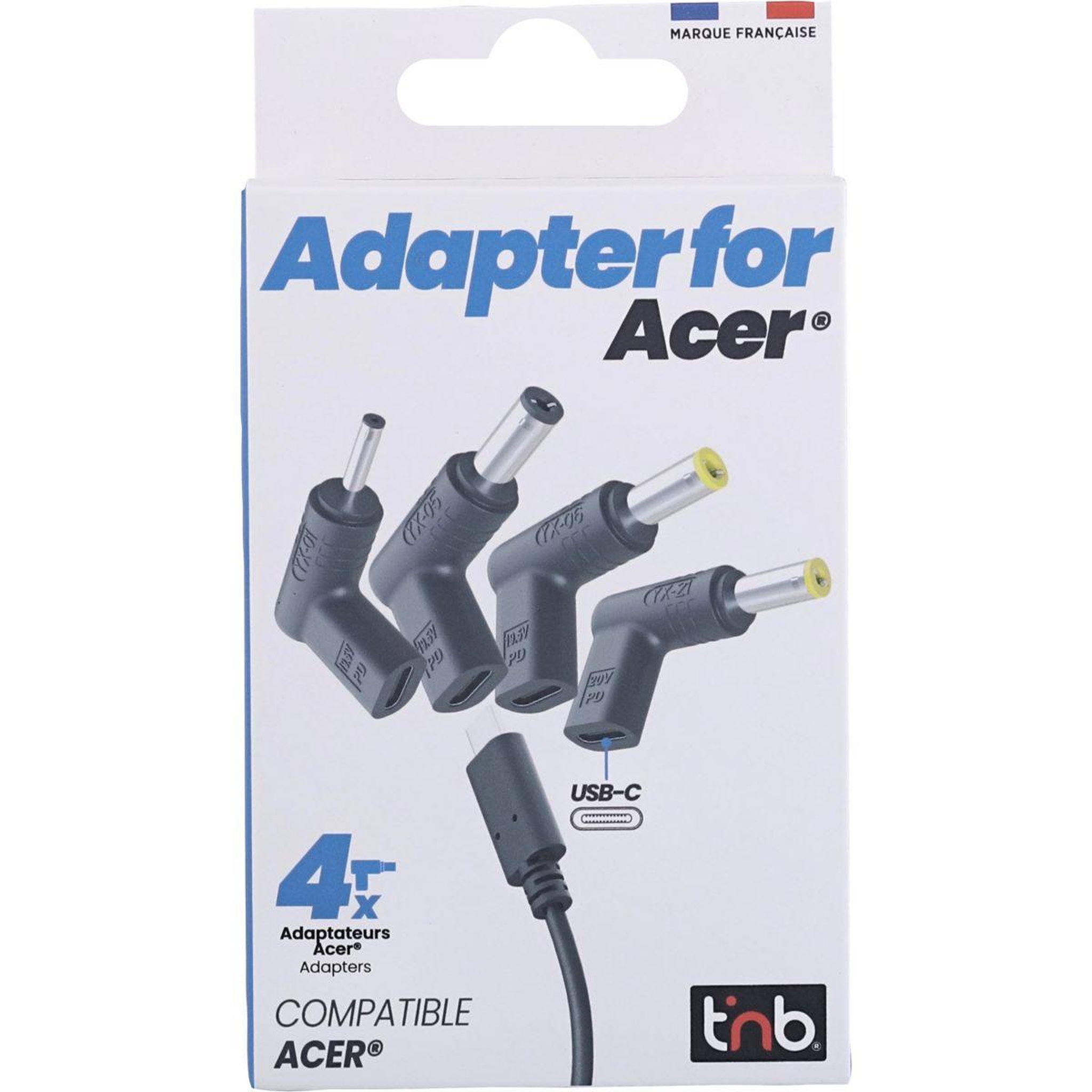 Voir la diapositive 5 : TNB Hub usb-c vers acer 4 embouts noir