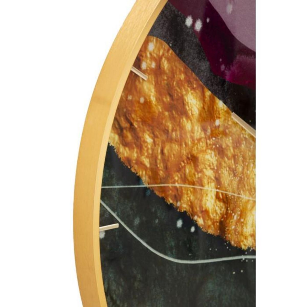 Paris Prix Horloge Murale en Verre  Mity  80cm Multicolore