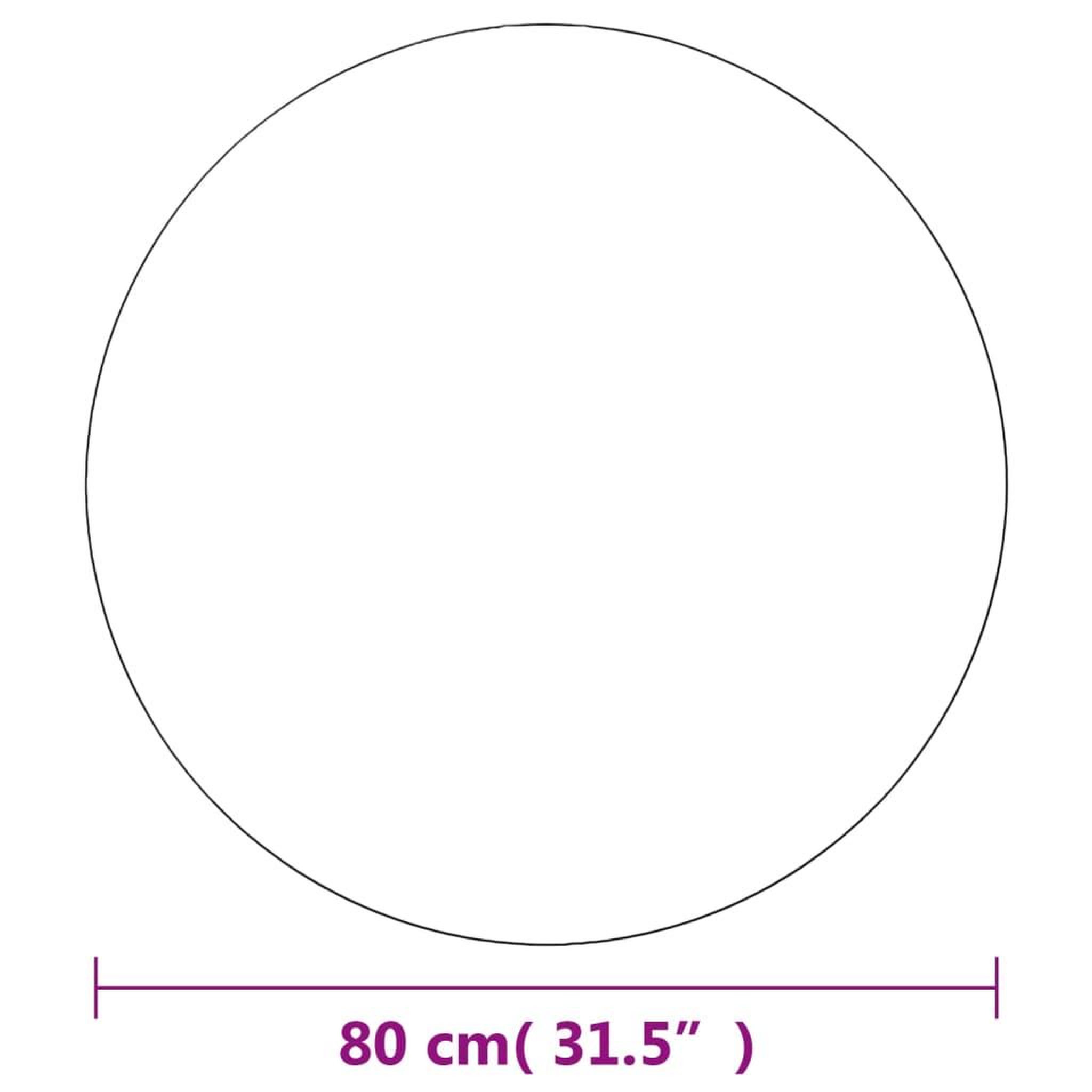 Voir la diapositive 5 : VIDAXL Miroir rond sans cadre 80 cm Verre