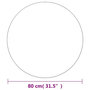 Voir la diapositive 5 : VIDAXL Miroir rond sans cadre 80 cm Verre