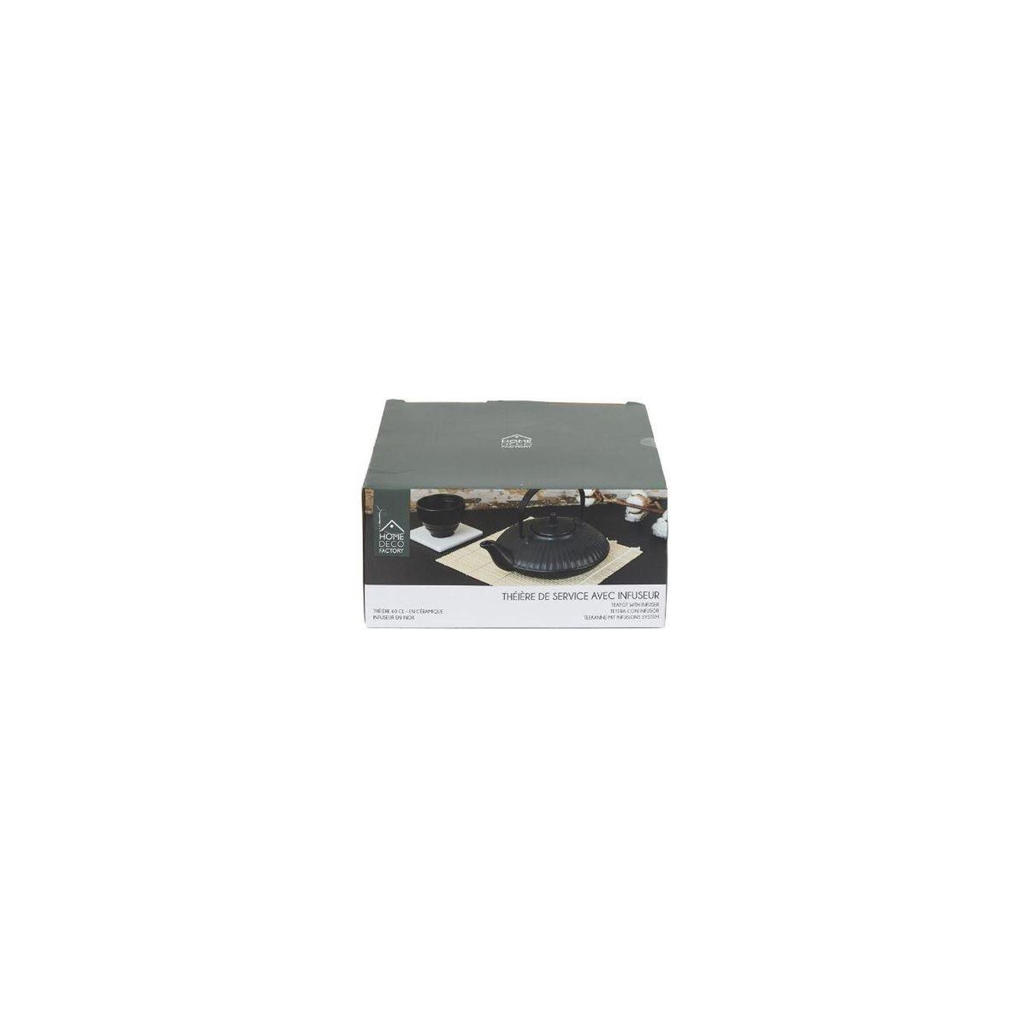 Voir la diapositive 3 : The Home Deco Factory Théière ceramique noire 60cl