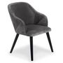 Voir la diapositive 2 : Paris Prix Lot de 2 Fauteuils en Velours  Yugnat  85cm Gris