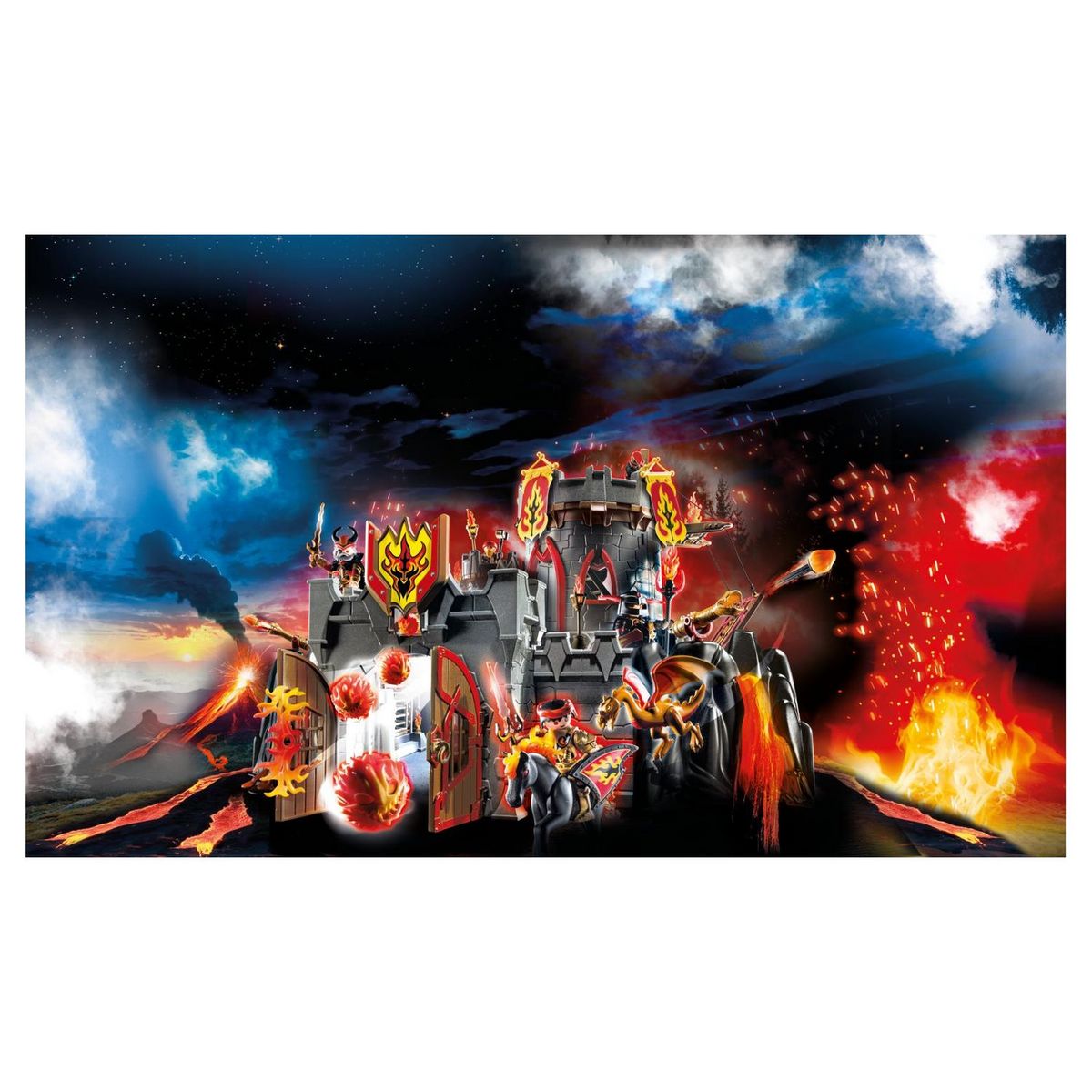 PLAYMOBIL 70221 - Novelmore - Forteresse volcanique des Burnham Raider