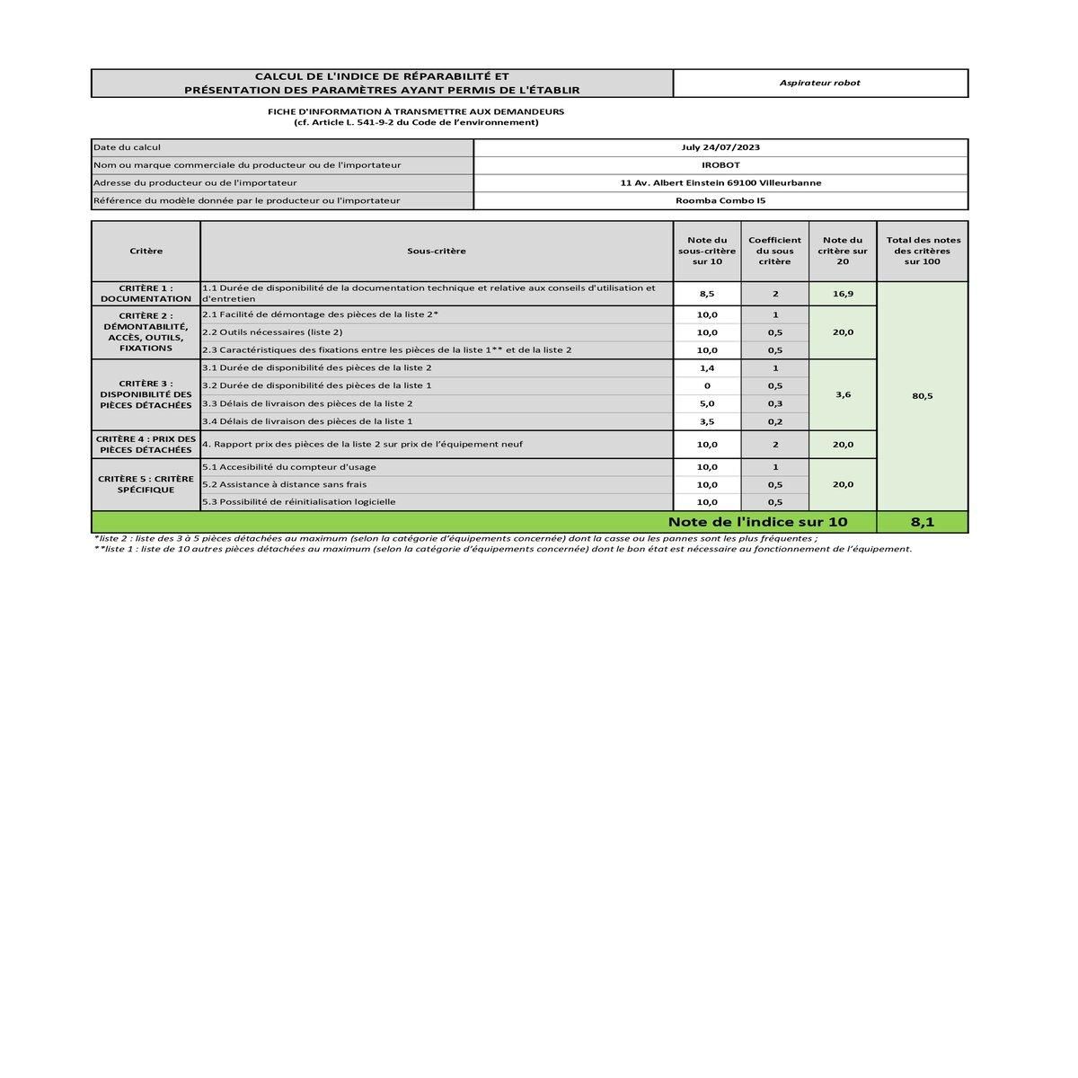 IROBOT Aspirateur/laveur robot connecté - i517240