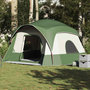 Voir la diapositive 4 : VIDAXL Tente de cabine familiale 6 personnes vert impermeable