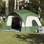 Voir la diapositive 4 : VIDAXL Tente de cabine familiale 6 personnes vert impermeable