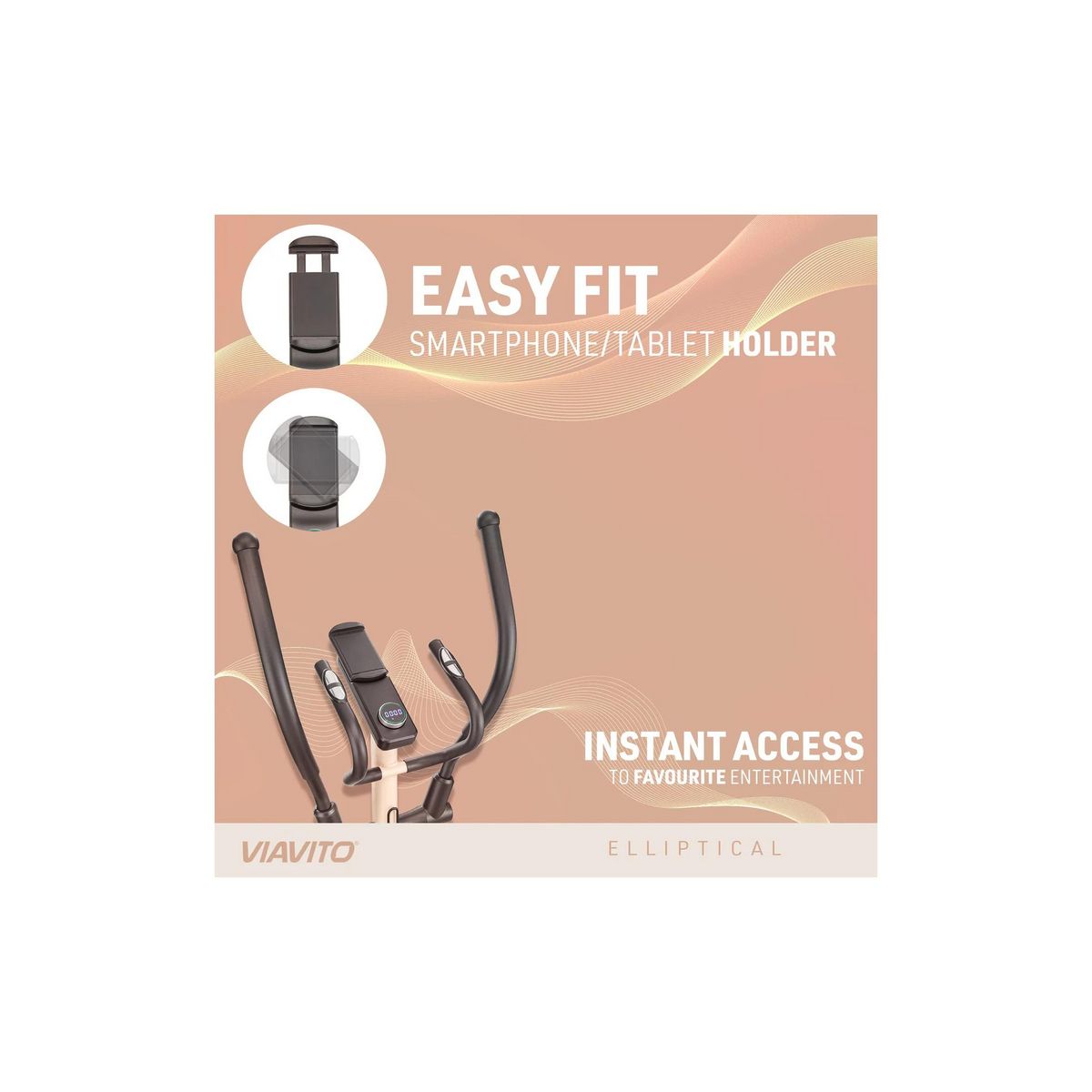 VIAVITO Vélo elliptique d'appartement de Fitness - Viavito - Modéle SE1 - Ecran LED