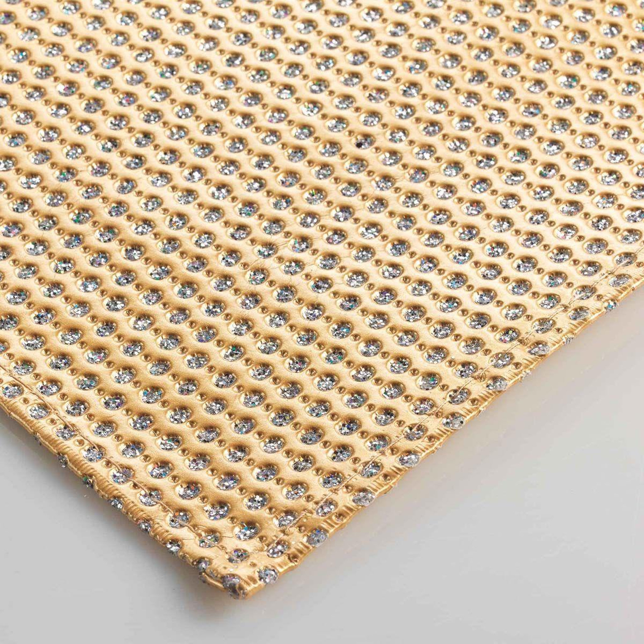 Voir la diapositive 2 : Douceur d'Intérieur Set de table  luxurious  30x45cm or & argent