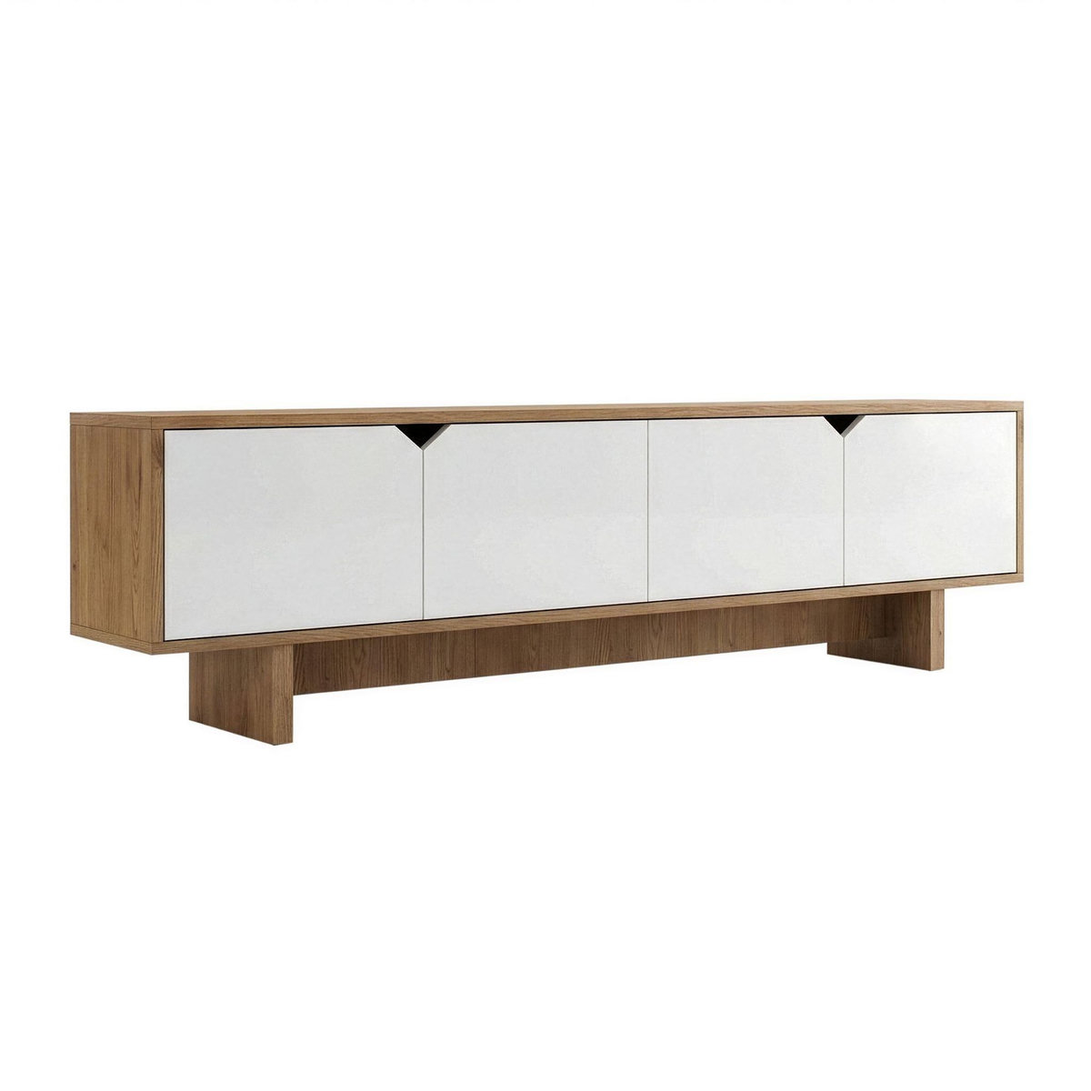 Habitat et Jardin Meuble TV en bois  Mete  180 x 30 x 50 cm - Chêne