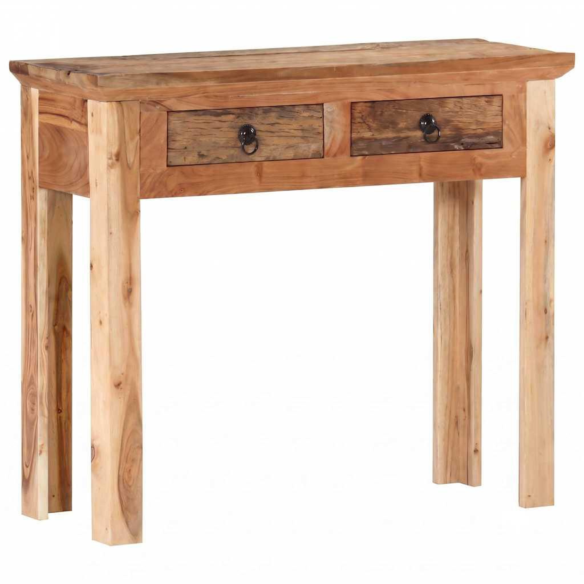 Voir la diapositive 5 : VIDAXL Table console 90,5x30x75 cm bois d'acacia et de recuperation