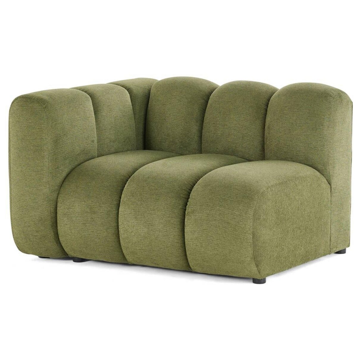 LISA DESIGN Debbie - module d'assise gauche en tissu texturé