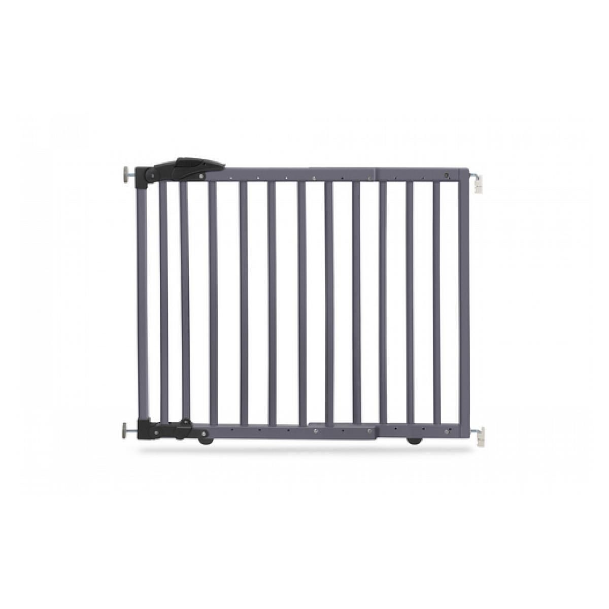 GEUTHER Barrière de porte à fixer par pression 68 a 102 cm Couleur Gris
