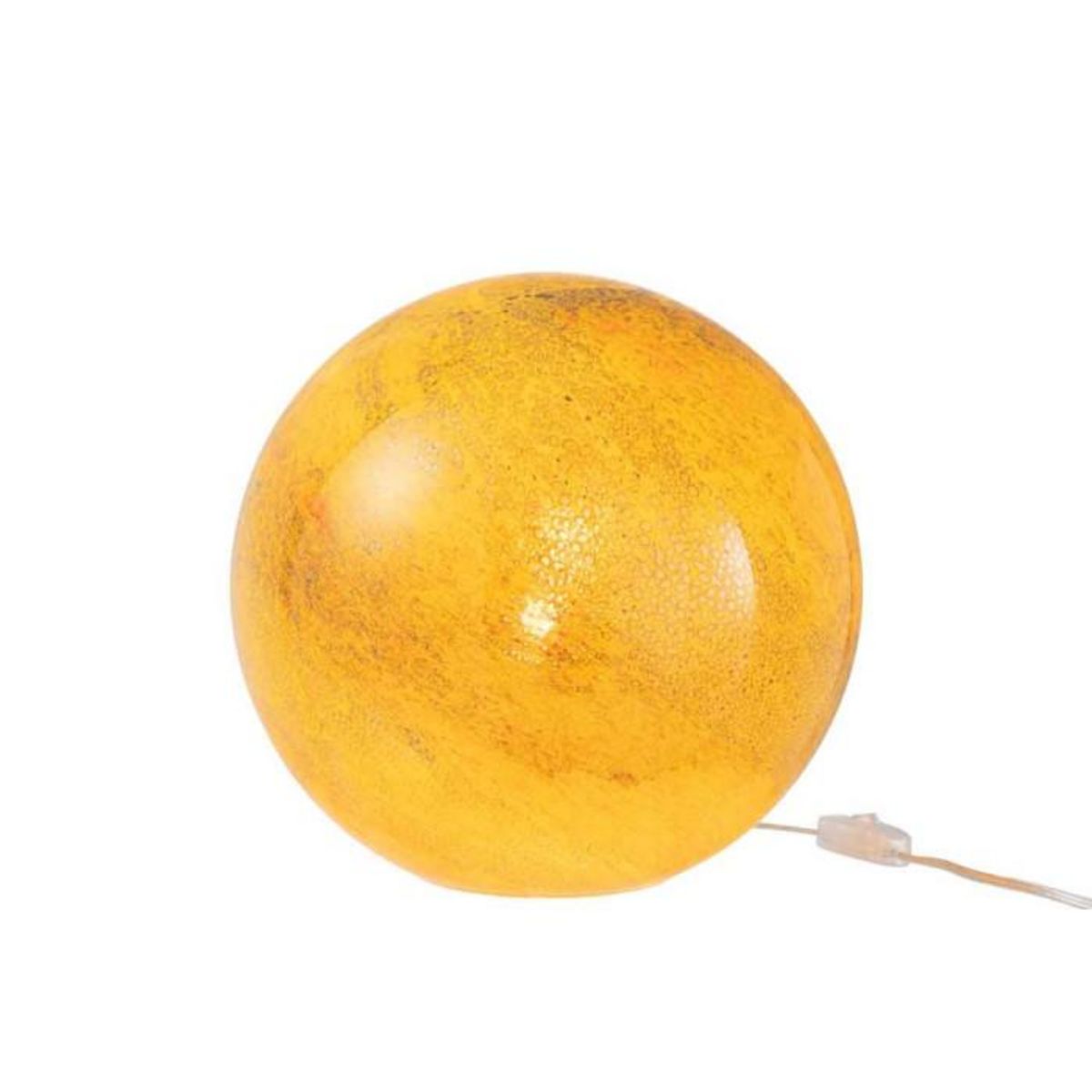 Paris Prix Lampe à Poser Ronde  Dany  29cm Jaune