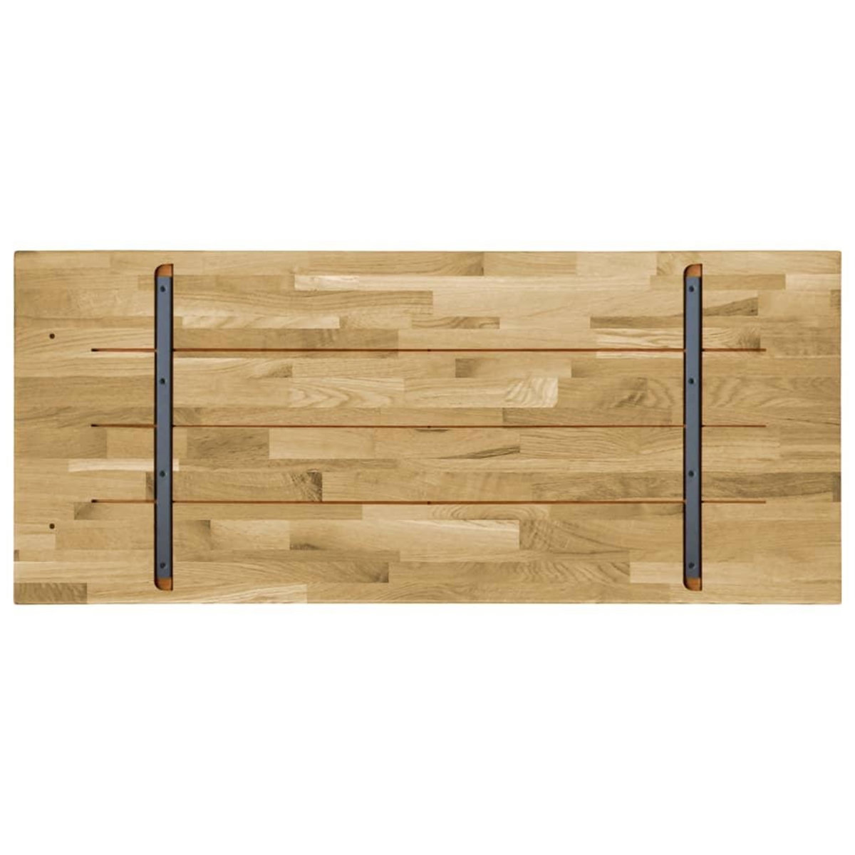 VIDAXL Dessus de table Bois de chene Rectangulaire 23 mm 120x60 cm
