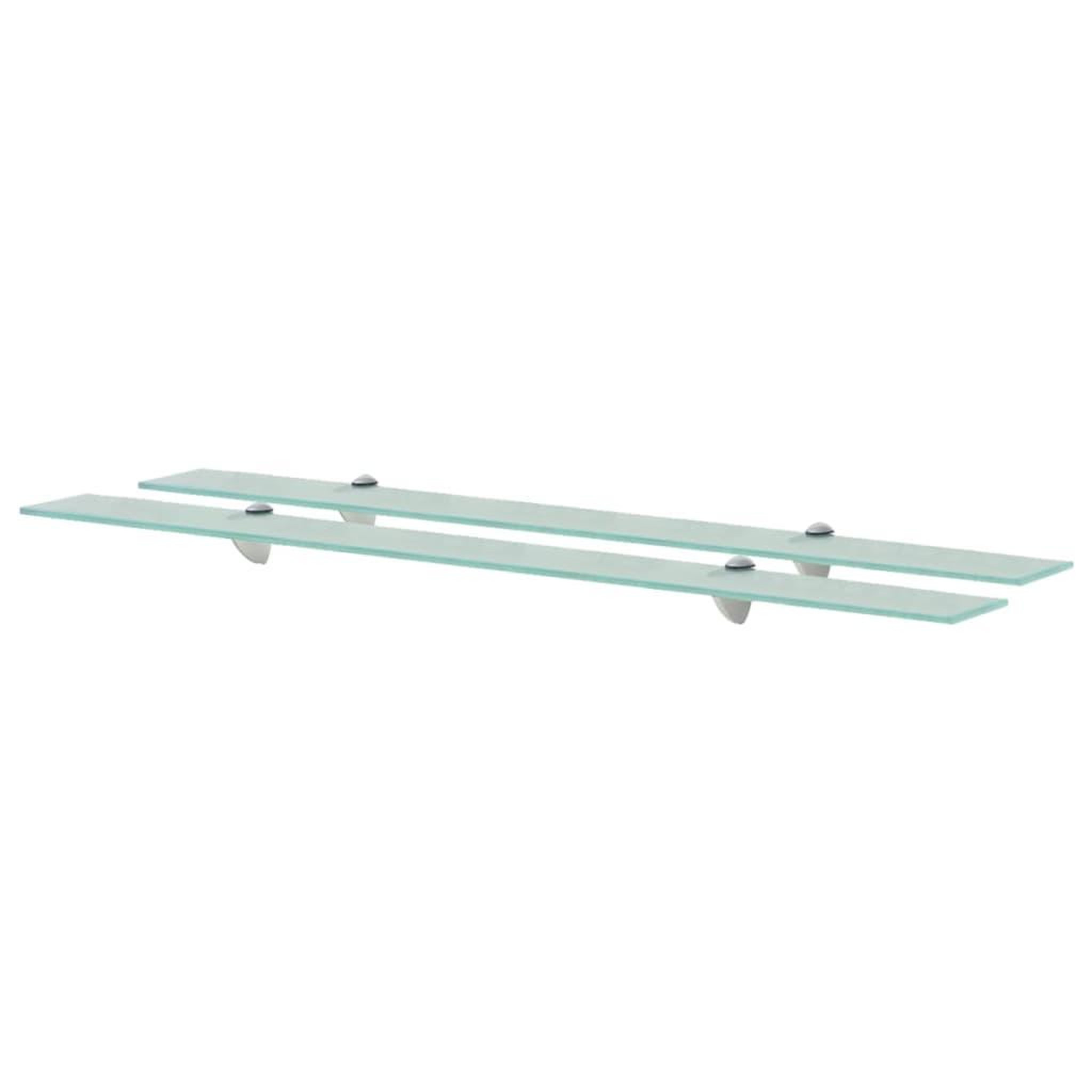 VIDAXL Etageres murales 2 pcs verre 100 x 20 cm 8 mm