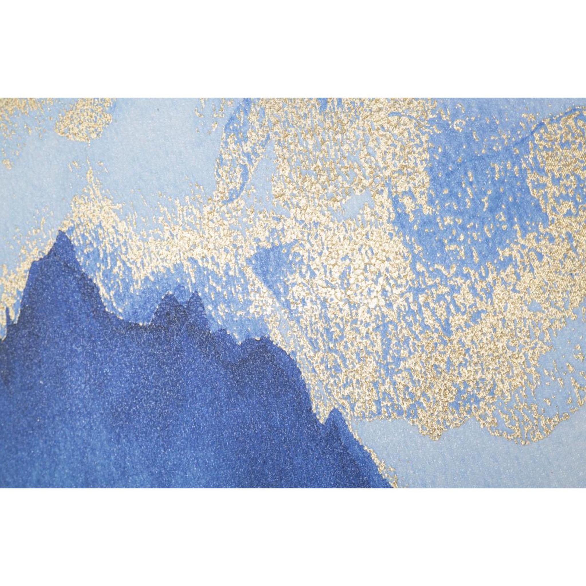 Voir la diapositive 4 : Paris Prix Toile imprimée déco  mountain tree  80x120cm bleu