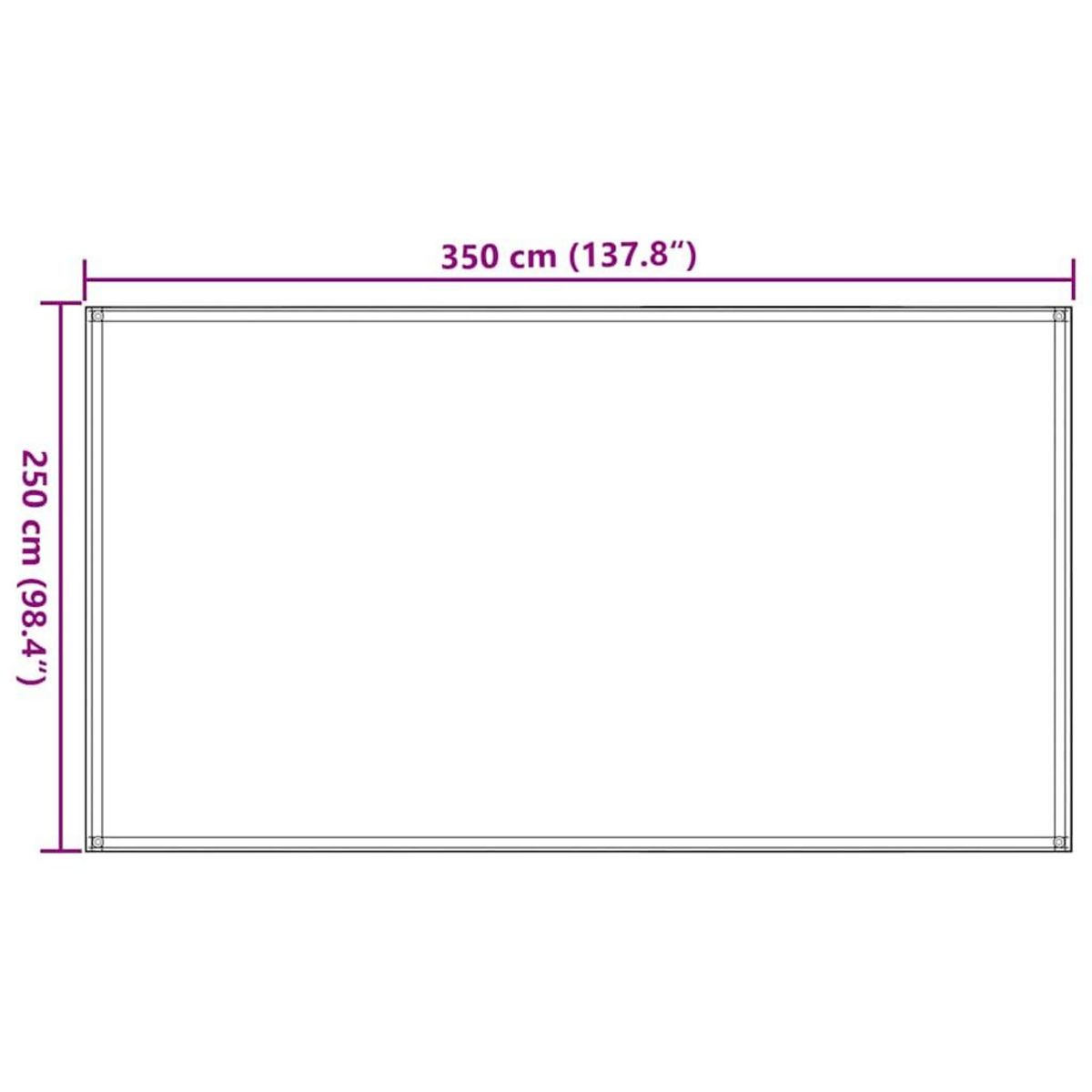 VIDAXL Tapis de tente 250x350 cm Anthracite