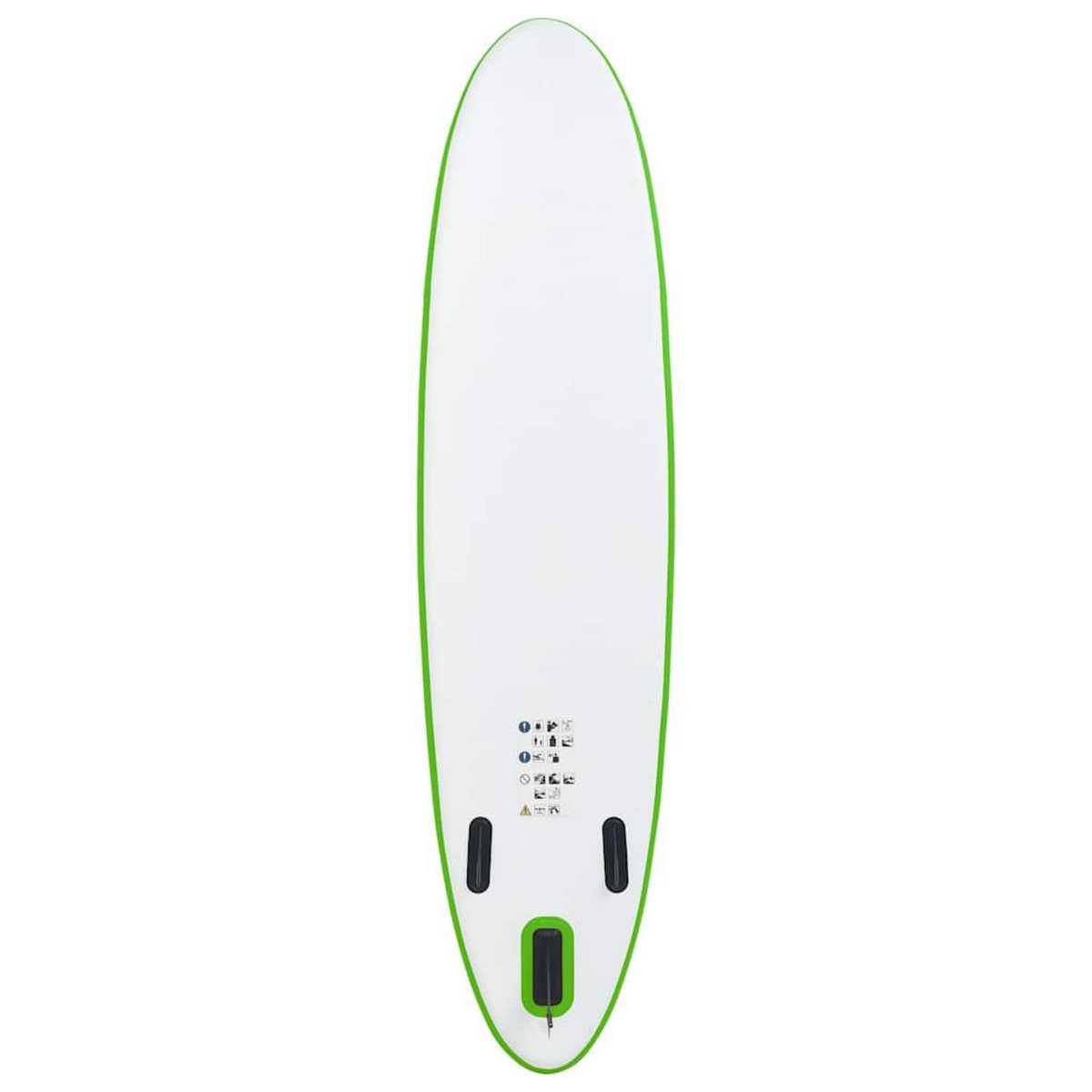 VIDAXL Ensemble de planches SUP gonflables Vert et blanc