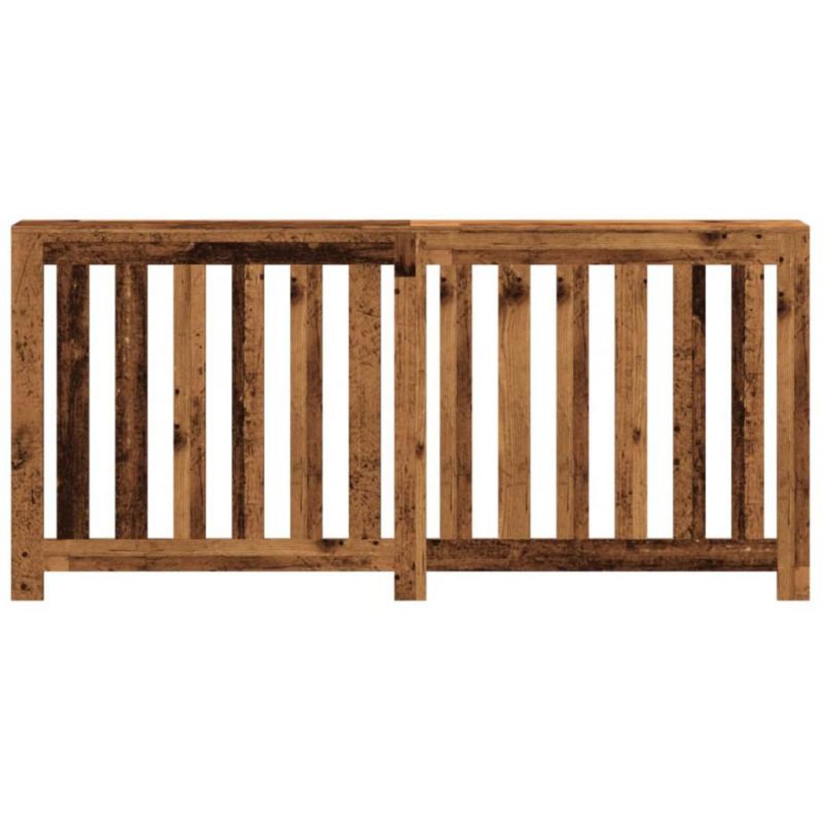 VIDAXL Cache radiateur vieux bois 175x20x82 cm bois d ingénierie