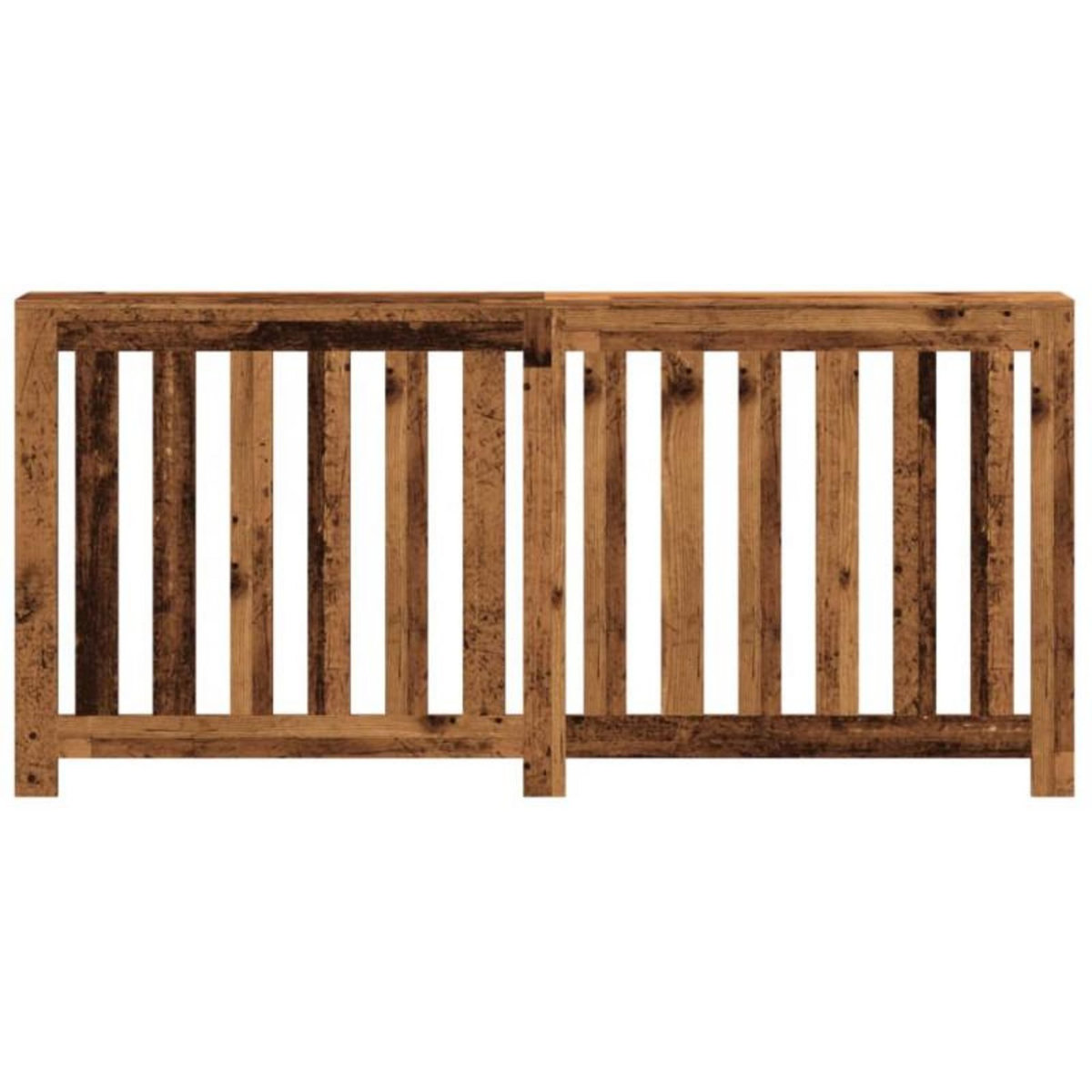 VIDAXL Cache radiateur vieux bois 175x20x82 cm bois d ingénierie
