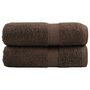 Voir la diapositive 1 : VIDAXL Serviettes de visage de qualité supérieure SOLUND 2 pcs marron