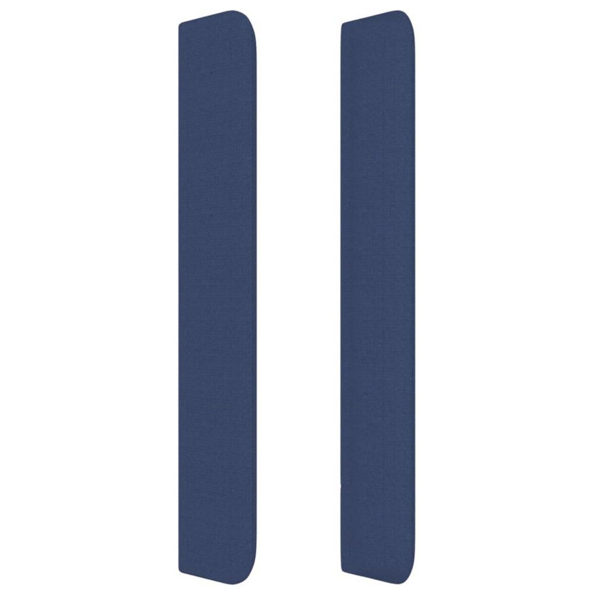 VIDAXL Tete de lit avec oreilles Bleu 147x16x118/128 cm Tissu