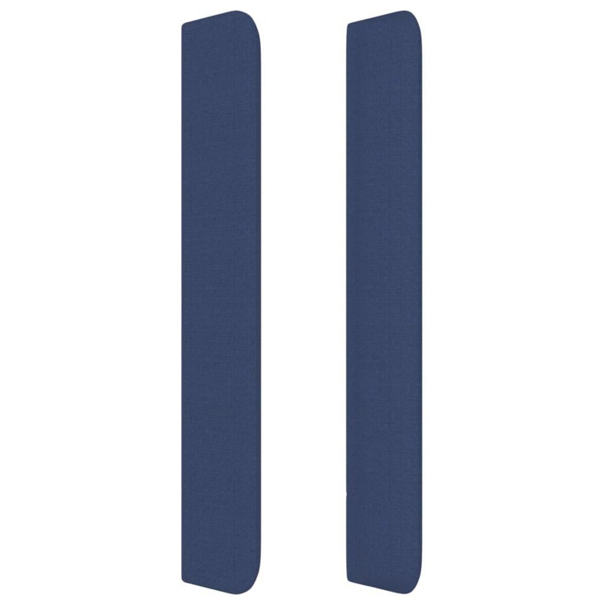 VIDAXL Tete de lit avec oreilles Bleu 147x16x118/128 cm Tissu