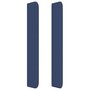 Voir la diapositive 4 : VIDAXL Tete de lit avec oreilles Bleu 147x16x118/128 cm Tissu