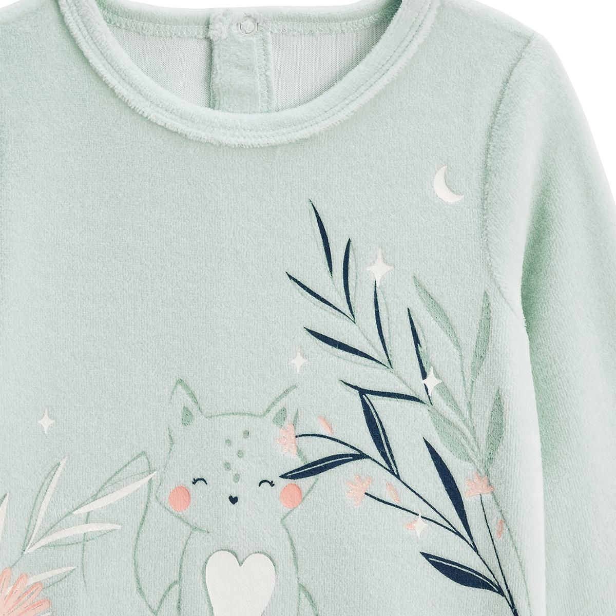 Petit Béguin Lot de 2 pyjamas bébé en velours Dina