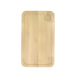 FM PROFESSIONAL Planche à découper, hêtre avec rigolle et collecteur de sang 34 x 20 cm, par 2 FM Professional Gourmet édition