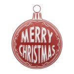 ATMOSPHERA Boule de Noël  Merry Christmas  40cm Rouge