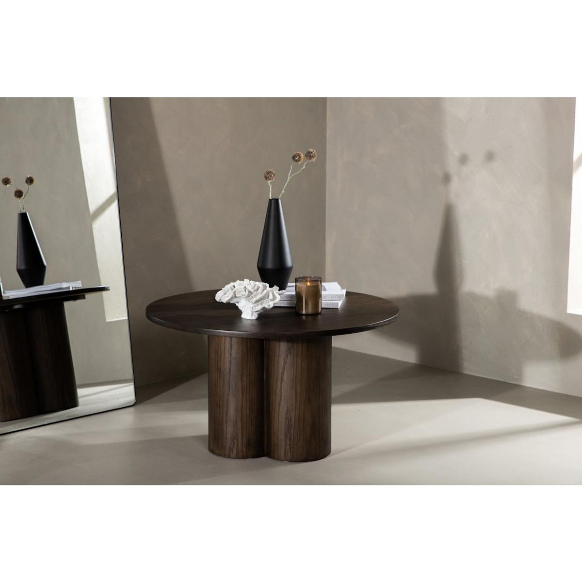 Paris Prix Table Basse Ronde  Olivia  80cm Moka