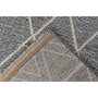 Voir la diapositive 4 : Paris Prix Tapis Tissé Géométrique  Rhombus  Gris & Beige